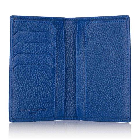Richmond leather passport wallet open
