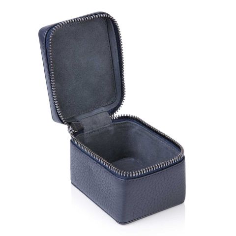 Richmond leather small trinket box open