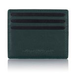 Green label luxury leather slim 6 card holder