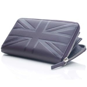 Britannia leather zip around wallet