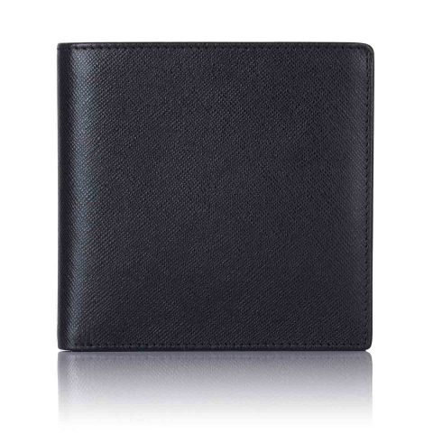 Black Saffiano leather credit card wallet