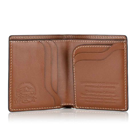 Livingstone leather bifold wallet open