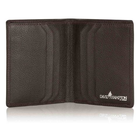 Malvern leather bifold wallet open
