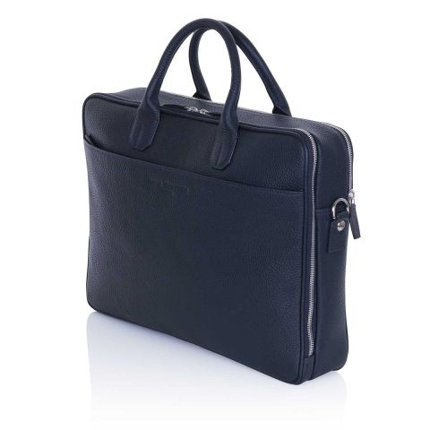 Richmond leather executive briefcase side