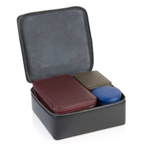 Richmond leather travel jewellery case full